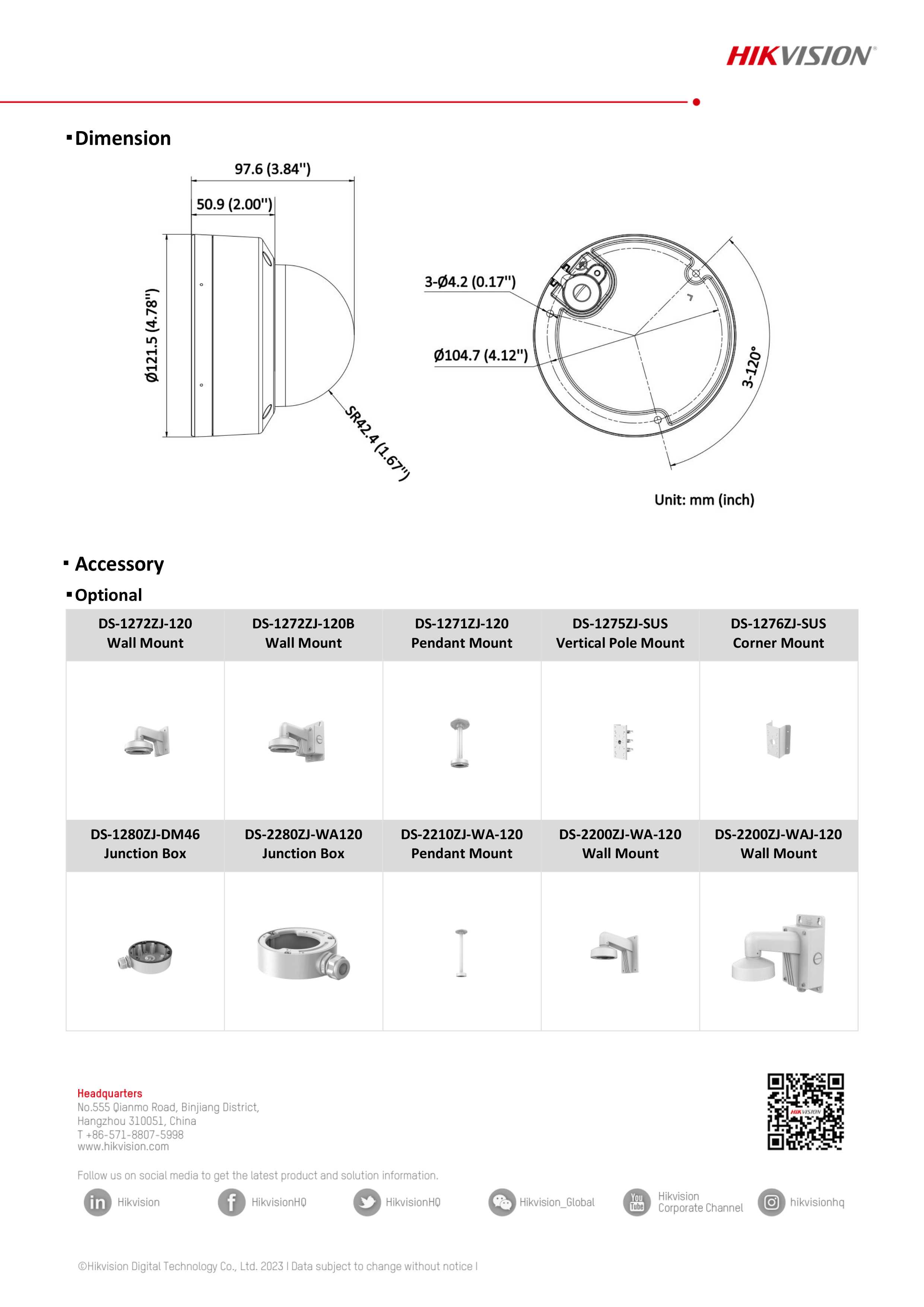 HIKVISION DS-2CD1147G2H-LIU กล้องวงจรปิดระบบ IP 4MP ColorVu Smart Hybrid Light + มีไมค์ในตัว BY BILLIONAIRE SECURETECH DS-2CD1147G2H-LIU