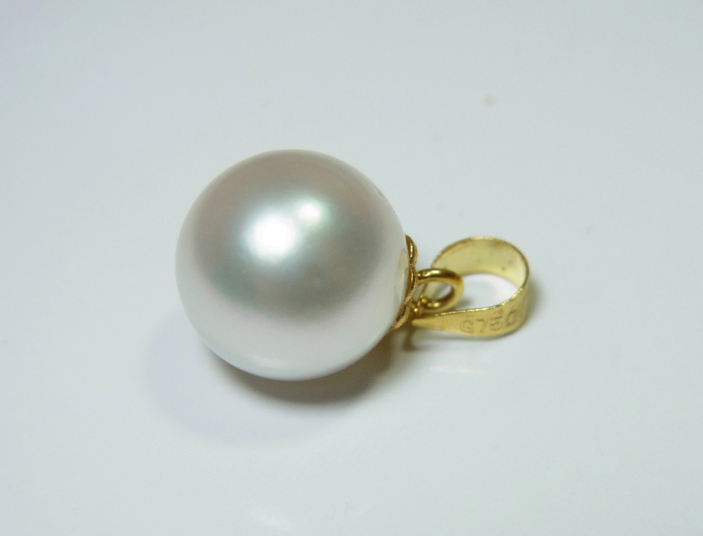 จี้ไข่มุก south sea 9-10 มิล ตัวเรือน 18k สีขาว เกรด AAA