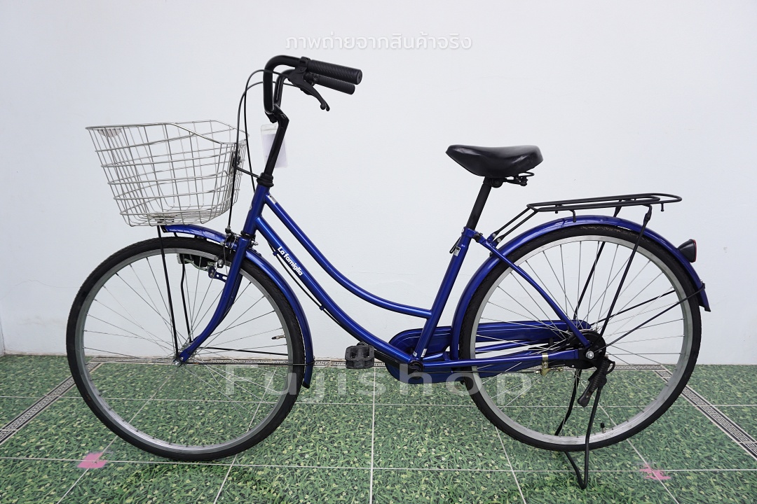 จักรยานแม่บ้านญี่ปุ่น - ล้อ 26 นิ้ว - ไม่มีเกียร์ - สีน้ำเงิน [จักรยานมือสอง]