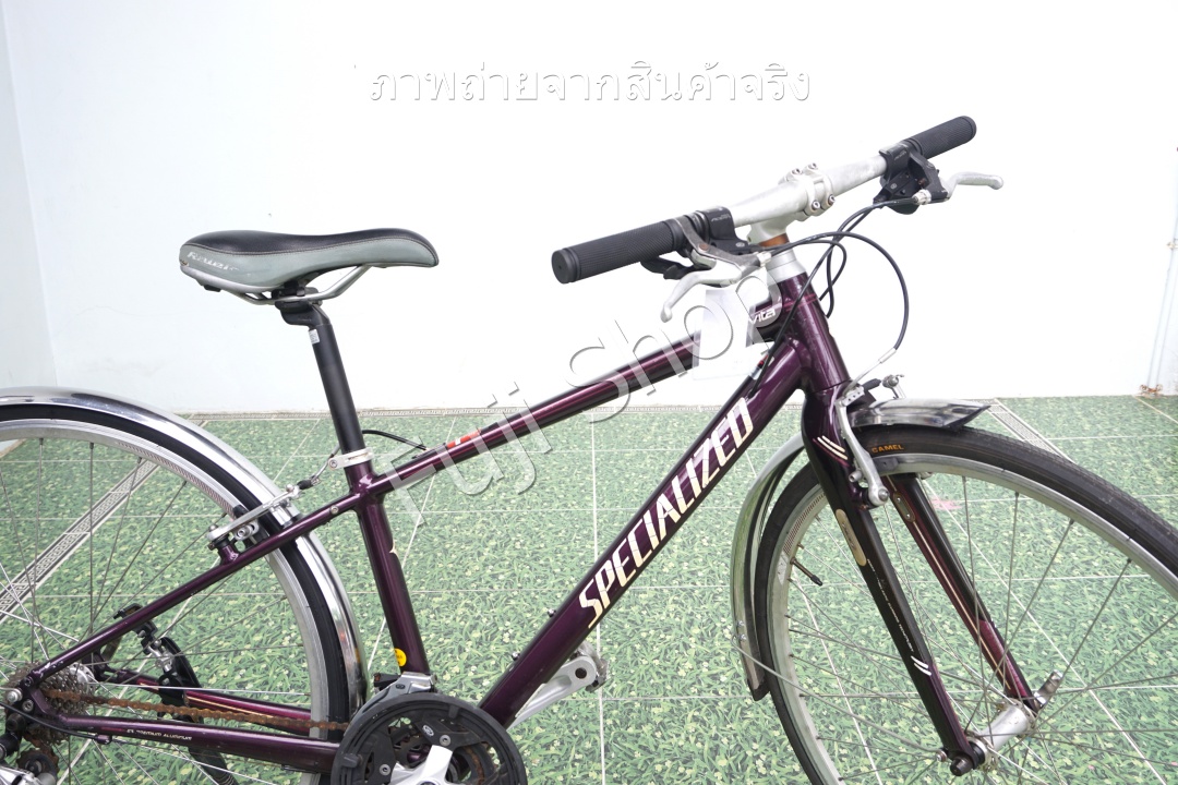 จักรยานไฮบริดญี่ปุ่น - ล้อ 700c - มีเกียร์ - อลูมิเนียม - Specialized Elites Vita - น้ำตาล [จักรยานมือสอง]