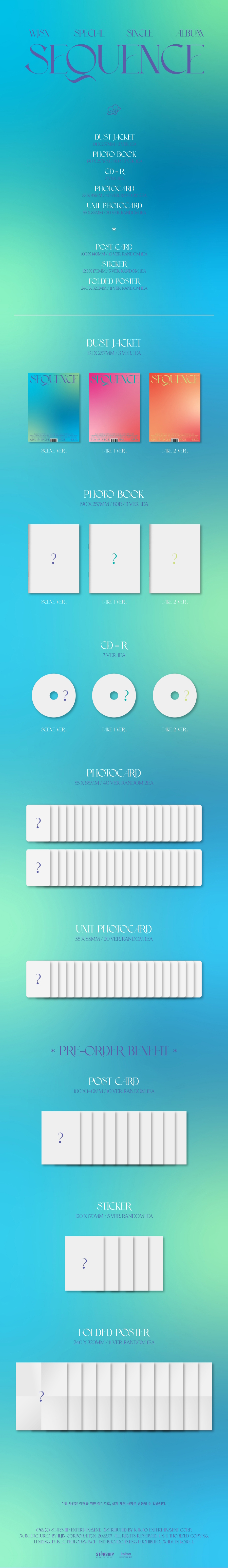 [PRE-ORDER] COSMIC GIRLS (WJSN) - Special Single Album "Sequence"