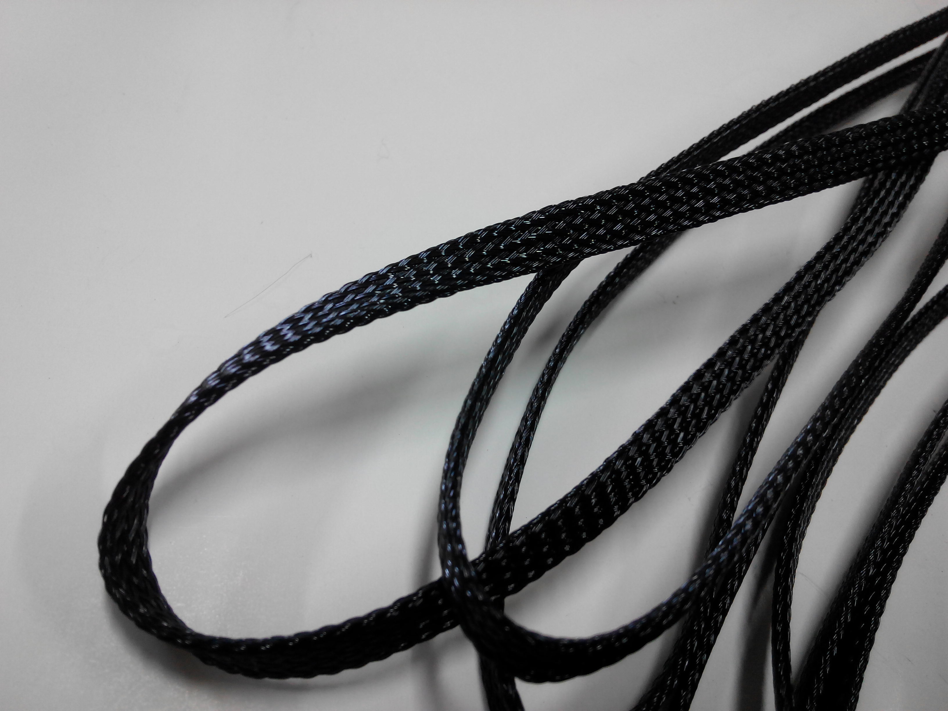 Nylon Braided Cable Sleeve Black Diameter 10mm (แบ่งขายเป็นเมตร)