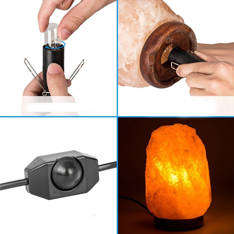 โคมไฟเกลือหิมาลายัน Himalayan Salt Lamp โคมไฟแก้ภูมิแพ้ หินเกลือหิมาลัย ป้องกันฝุ่นละออง ลดกลิ่นอับ ส่งฟรี!!!