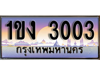 ทะเบียนรถ 3003 ทะเบียนประมูล –1ขง 3003 สวยหรูคู่รถคุณ