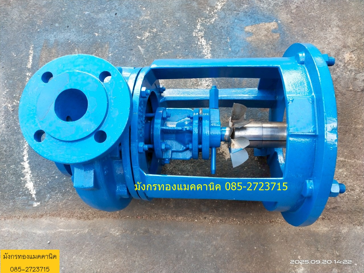 ปั๊มน้ำมันร้อน เข้า 2.5 ออก 2 นิ้ว ใบพัดด้านหลังสแตนเลส