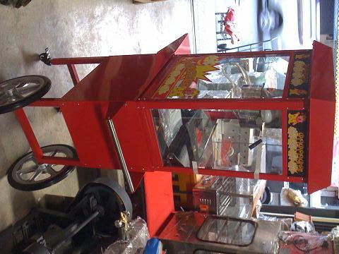 รถเข็นคั่วข้าวโพด ไฟฟ้า popcorn