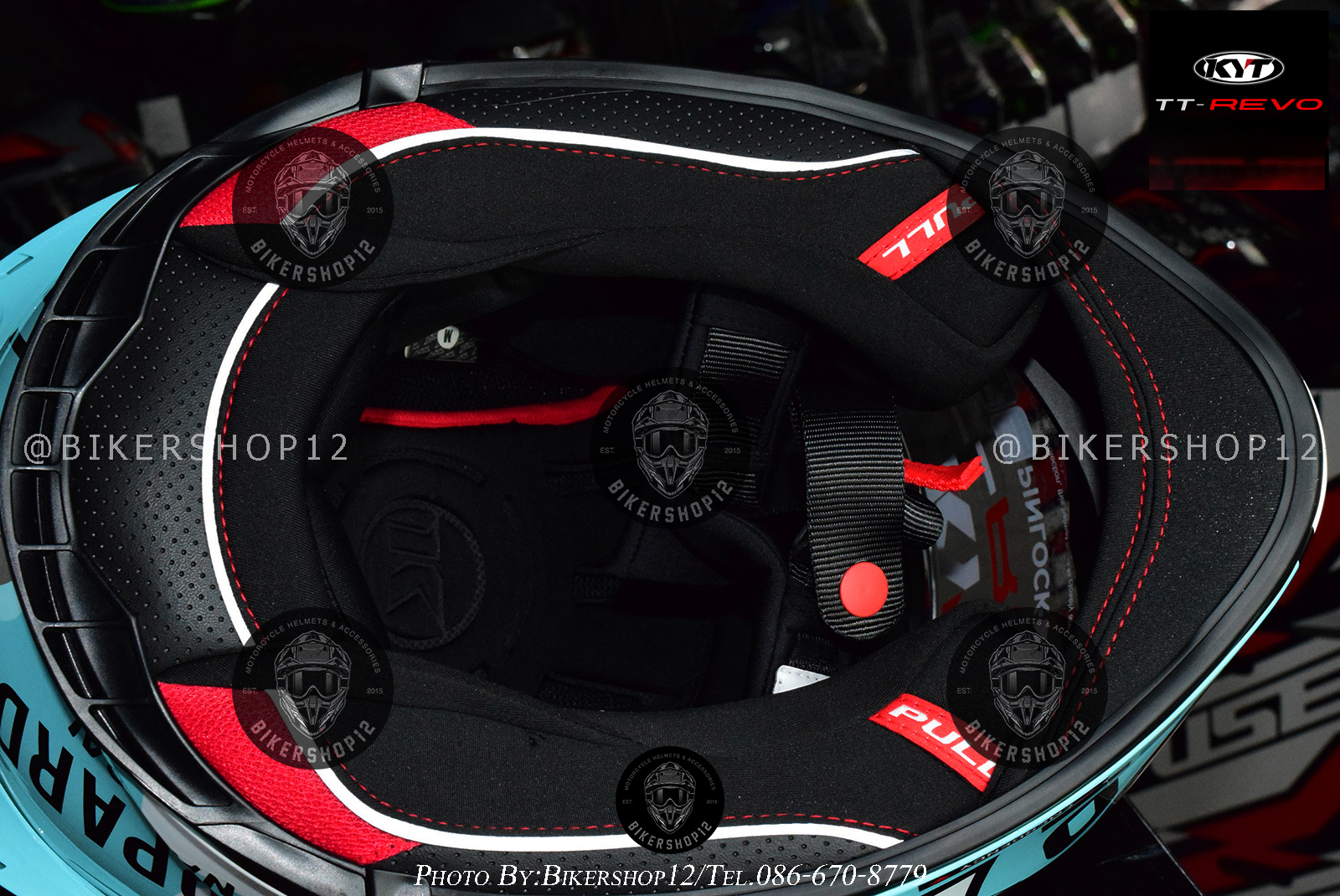 หมวกกันน็อคKYT รุ่น TT-REVO ลาย Fuselage Red