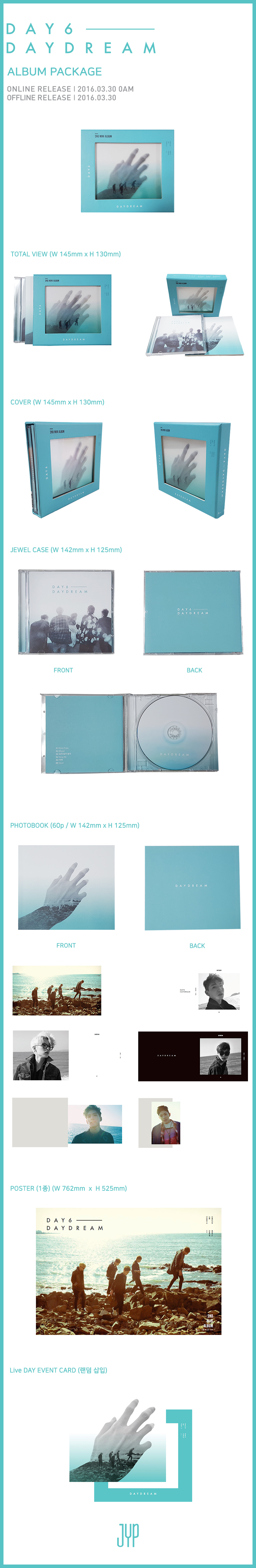 [PRE-ORDER] DAY6 - 2nd Mini Album "DAYDREAM"