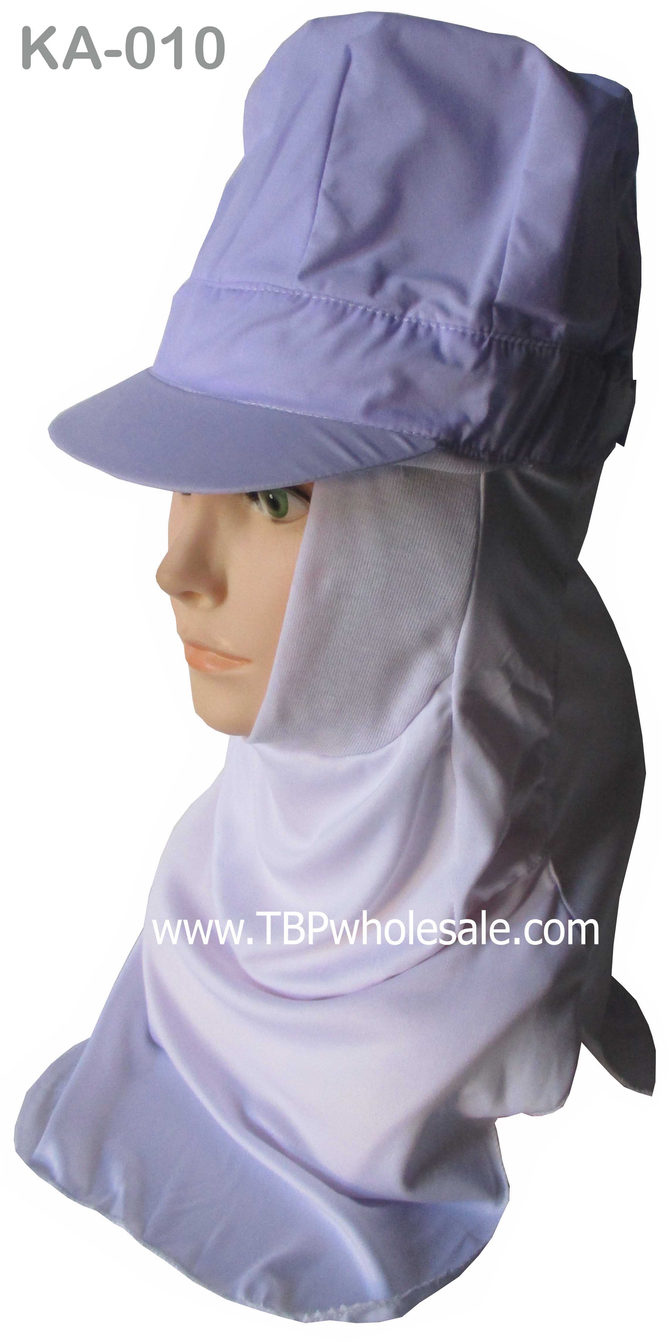 KA-010===ราคาส่ง 100 บาท ขั้นต่ำ 100 ใบ หมวกจับจีบอยู่ทรงสวยอัดแป้ง กรอบหน้ามีเป็นยืดกระชับใบหน้า ผ้าไมโครหนายาวคลุมไหล่ มีตาข่ายด้านในหมวก (โทเร210เส้น) สนใจติดต่อ 0810110084
