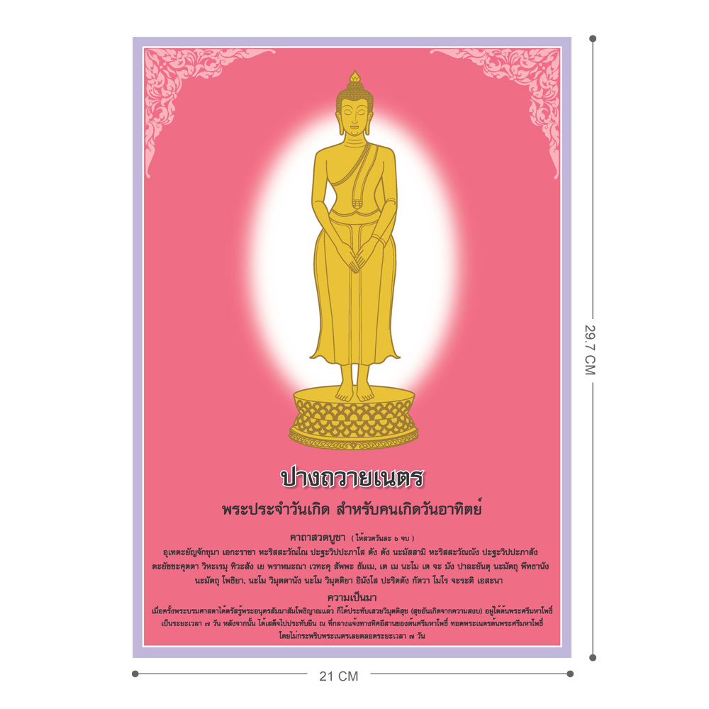 Chanting for Buddha image of the Seven days Posters EP-562
