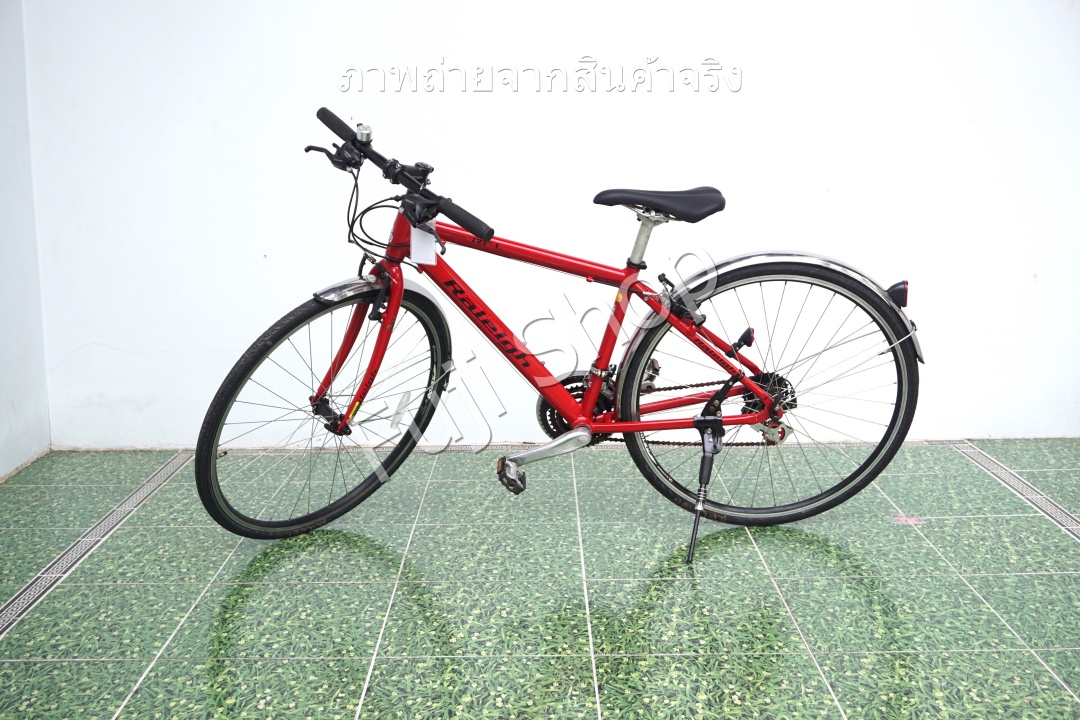 จักรยานไฮบริดญี่ปุ่น- ล้อ 700c - มีเกียร์ - อลูมิเนียม - Releigh RF-L - สีแดง [จักรยานมือสอง]