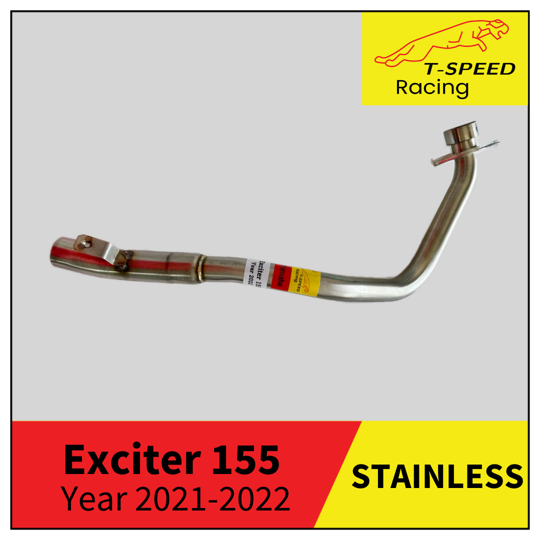 คอท่อ Yamaha Exciter155 Year 2021-2022 🔩 Stainless steel แท้ เกรด 304 หนา: 1.2 มิลลิเมตร Size STD ราคา 800 บาท