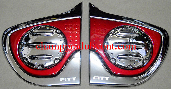 ไฟเสริมท้าย MITSUBISHI TRITON 06-14 แดง LED FITT ขอบโครเมี่ยม