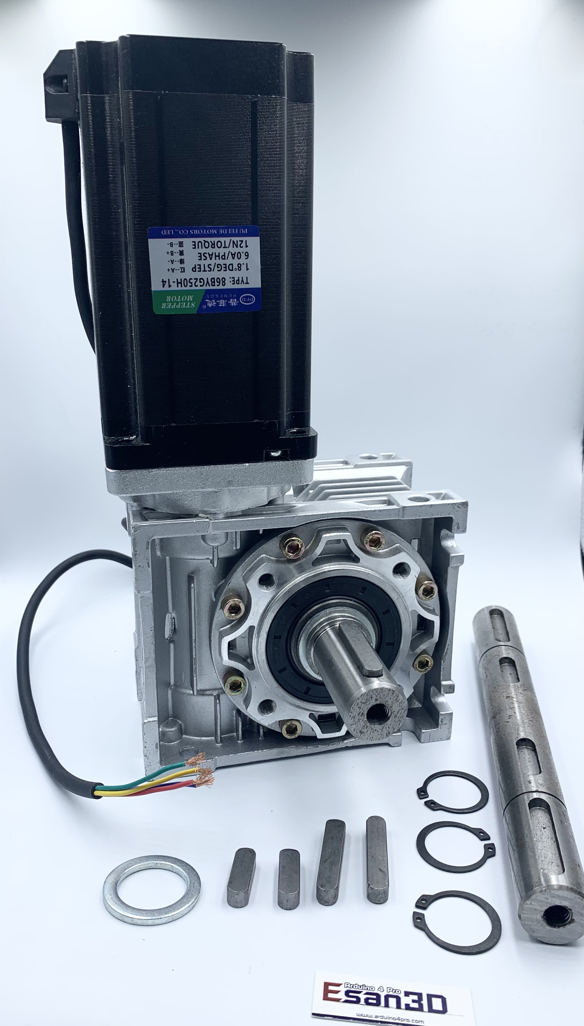 ชุดมอเตอร์ NEMA34 NMVR50 Reducer Worm Gearbox with DMA860H Driver