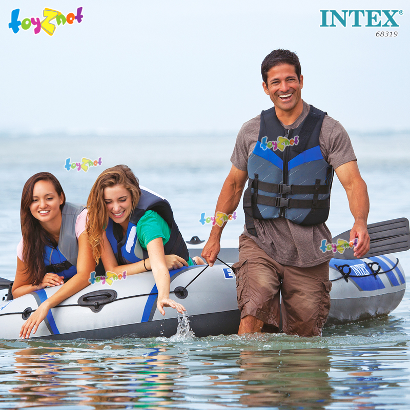 Intex Excursion 3 Boat Set w/Air Pump & Alum. Oars no.68319