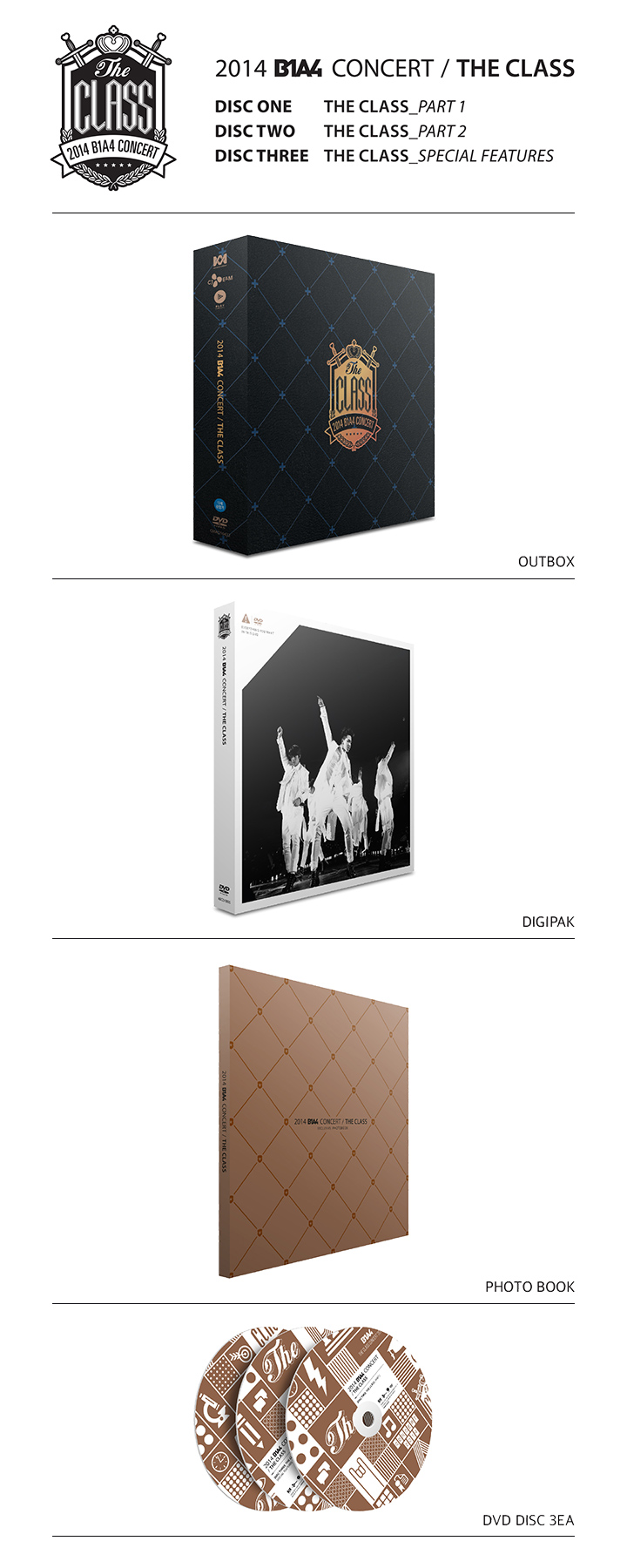 [PRE-ORDER] B1A4 - B1A4 THE CLASS CONCERT (DVD)