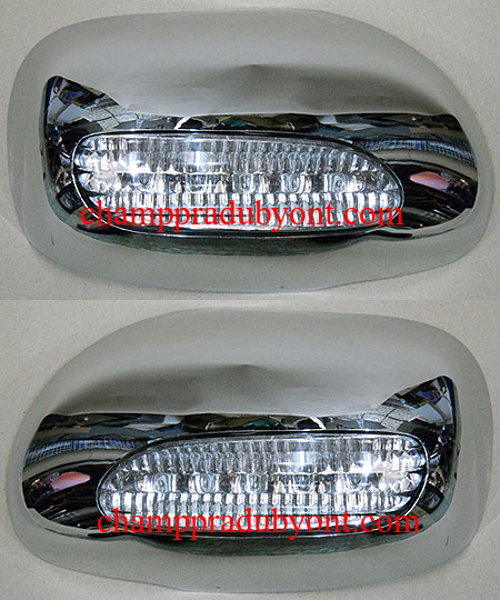 ครอบกระจกมองข้างมีไฟ TOYOTA AVANZA 04-11 โครเมี่ยม VISION