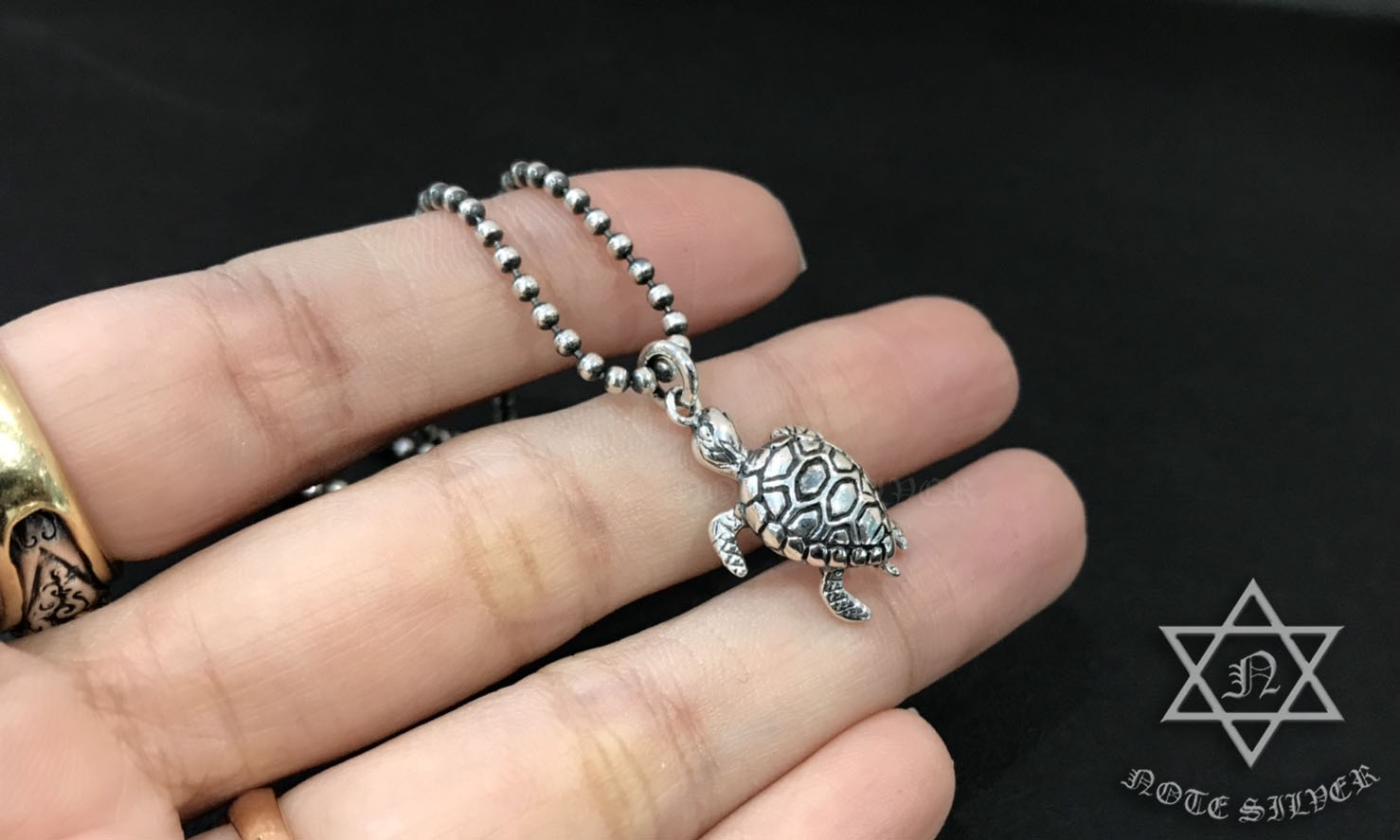 จี้เงินแท้ เต่า Sterling Silver 925 NSPD2226