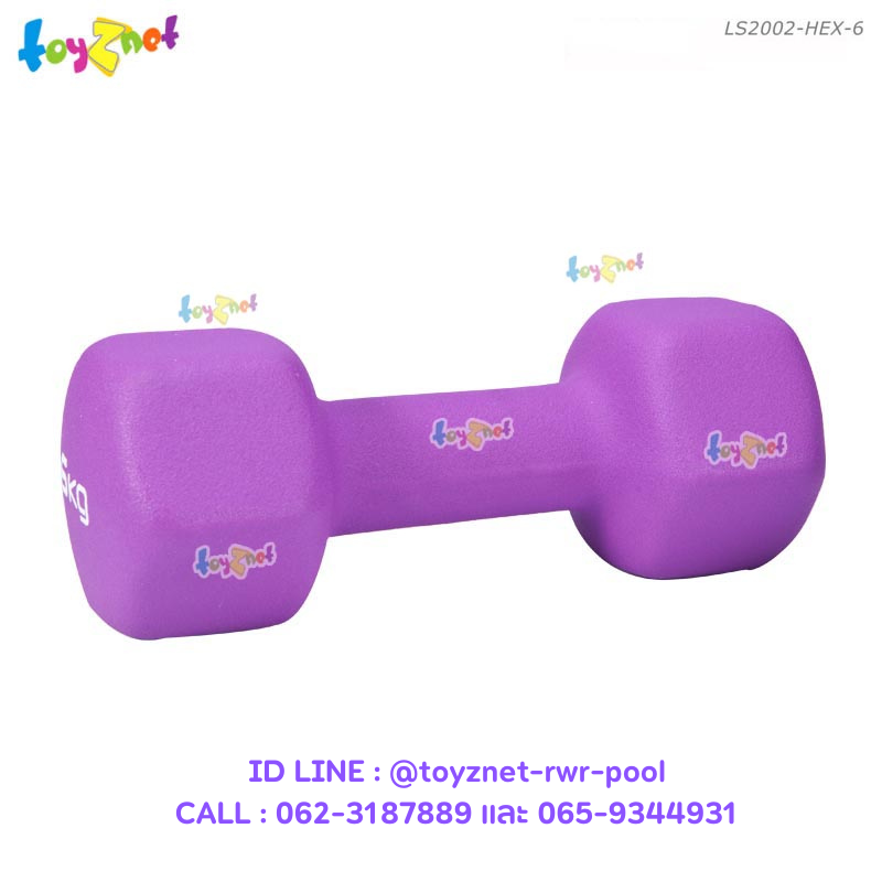 Liveup Hexagon Neoprene Dumbbell 6 kg no.LS2002-HEX-6