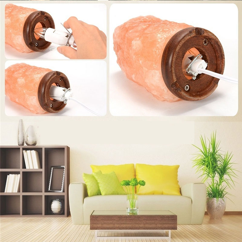 โคมไฟเกลือหิมาลายัน Himalayan Salt Lamp โคมไฟแก้ภูมิแพ้ หินเกลือหิมาลัย ป้องกันฝุ่นละออง ลดกลิ่นอับ ส่งฟรี!!!