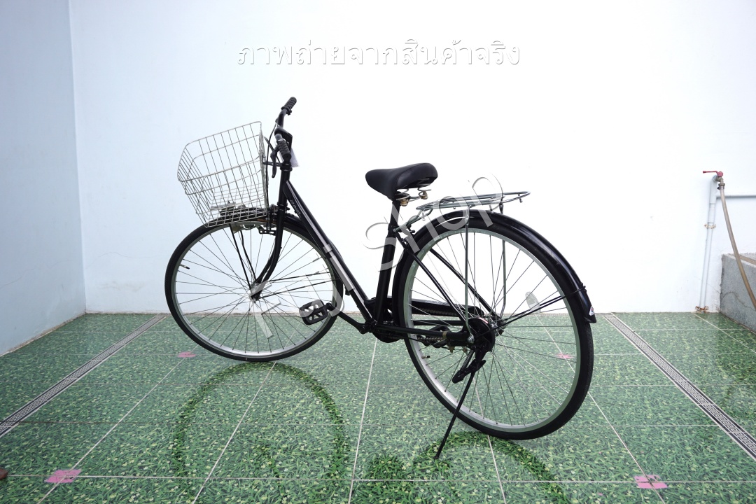 จักรยานแม่บ้านญี่ปุ่น - ล้อ 27 นิ้ว - ไม่มีเกียร์ - สีดำ [จักรยานมือสอง]