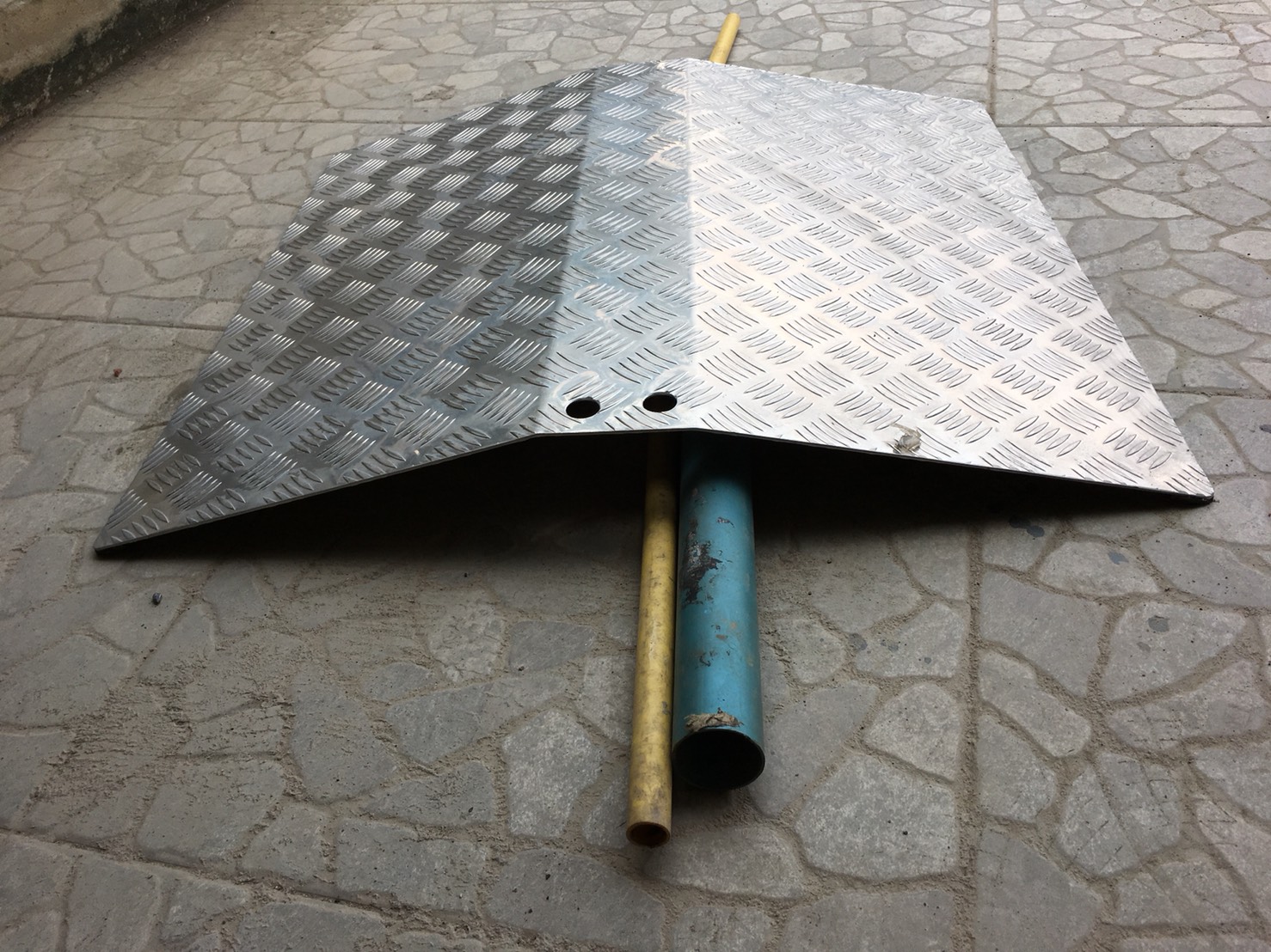 ทางลาดอลูมิเนียมรถเข็น สำเร็จรูป ข้ามธรณีประตู รุ่นประหยัด สูง 8.5,11 และ12ซม.- Door Threshold Ramp 8.5,11 and 12 cm