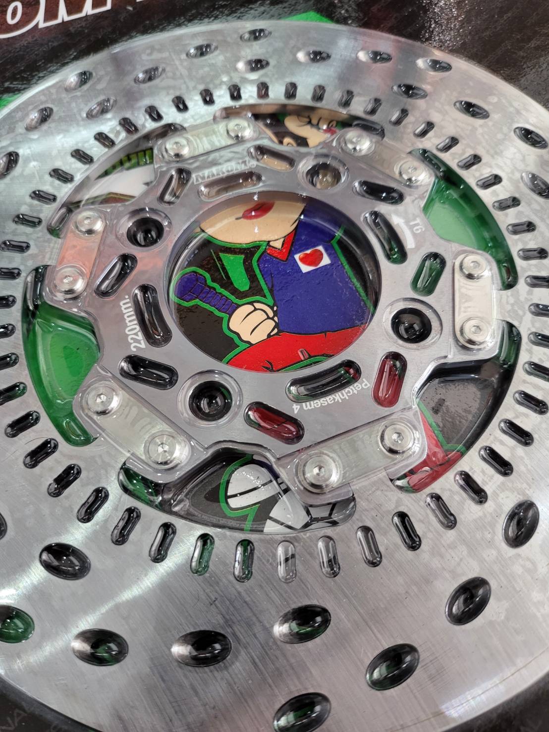 จานหน้า Giorno Abs งานน้าคม 220mm