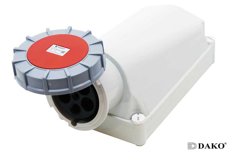 HTN1451 ปลั๊กตัวเมียติดลอย 3P+N+E 125A 400V IP67 6h