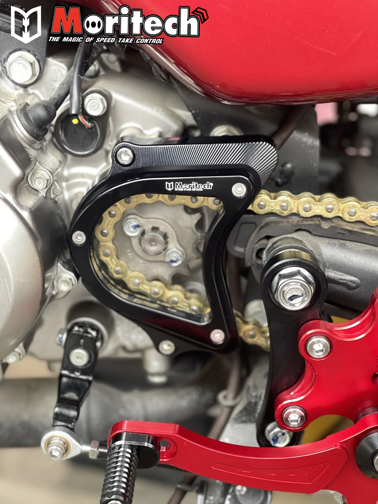 ฝาครอบสเตอร์หน้า CNC รุ่น : MONKEY-125 (5เกียร์) / DAX-125 Moritech