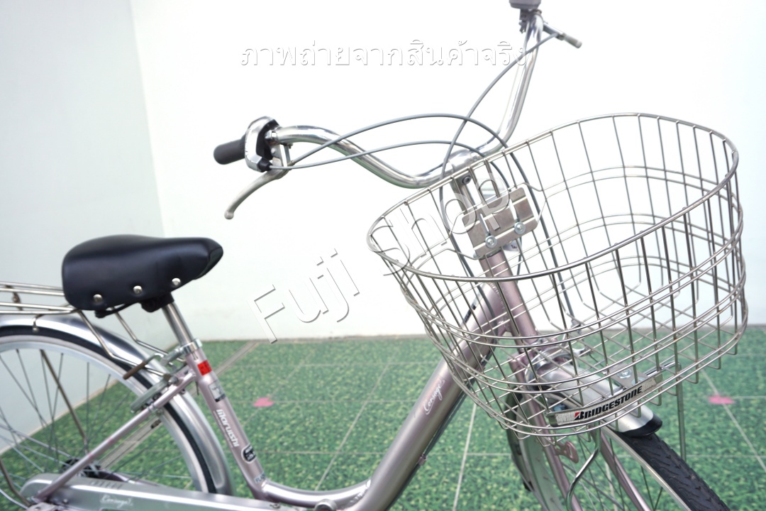 จักรยานแม่บ้านญี่ปุ่น - ล้อ 26 นิ้ว - เกียร์ดุม 3 สปีด - อลูมิเนียม - สีชมพู [จักรยานมือสอง]