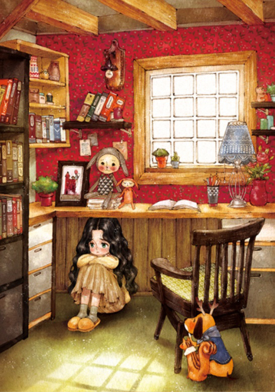 girl-1017 *พร้อมส่ง* ชุดปักครอสติช ลายสาวน้อยกับน้องหมา (ปักเต็มผืนผ้า ไม่มีเดินเส้น ผ้า11CTพิมพ์ลาย ปัก 3 เส้นเล็ก) ขนาด 53*72 ซม.ผ้าครอสติช 11CTพิมพ์ลายปักบนผ้า ไหมคอตตอน 40 สี ผังลาย เข็ม