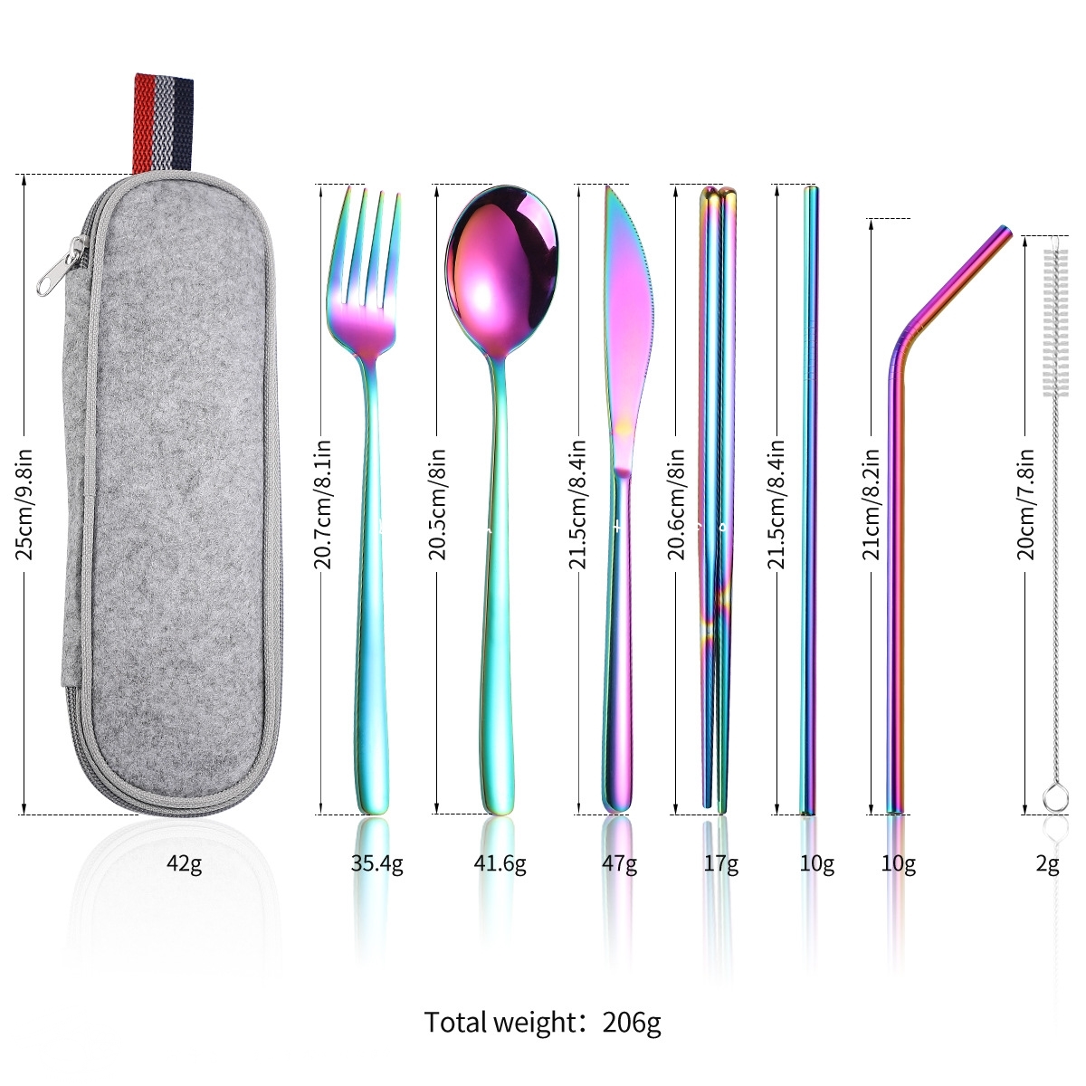 Korea Stainless Spoon Set - เซ็ตชุดช้อนส้อมเกาหลี