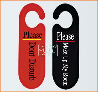 ป้ายแขวนหน้าห้องพักหรือห้องนอน