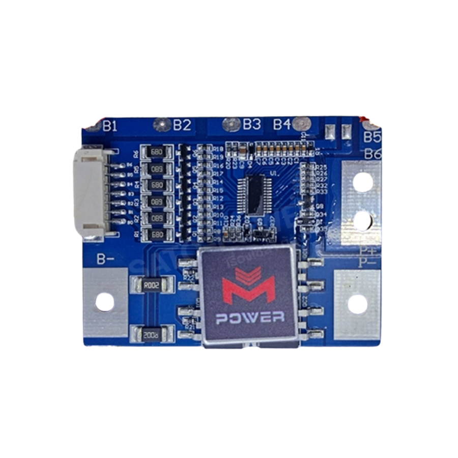 Battery Management System (BMS) BMS LiFePO4 6S 32650 3.2V 20A แผ่นบอร์ดโมดูลป้องกันแบตเตอรี่