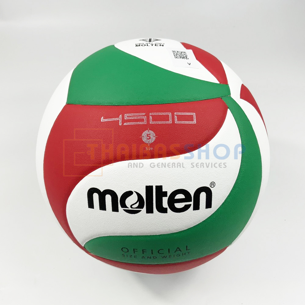(ของแท้ 100%) ลูกวอลเลย์บอล ลูกวอลเล่ย์ Molten V5M4500 size 5 หนัง PU คุณภาพหนังนิ่มเป็นพิเศษ วอลเลย์บอล รุ่นแข่งขัน