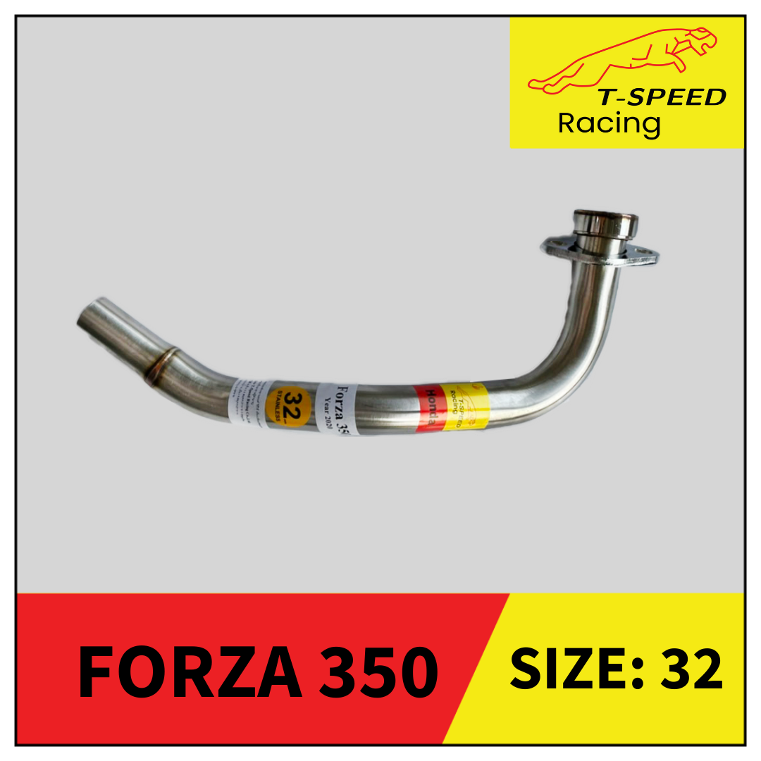 คอท่อ Honda FORZA 350 🔩 Stainless steel แท้ เกรด 304 หนา: 1.2 มิลลิเมตร มีขนาดให้เลือก: Size 32 m.m. สั้น ราคา 700 บาท Size 32 m.m. ยาวกรวย+เซนเซอร์ ราคา 800 บาท