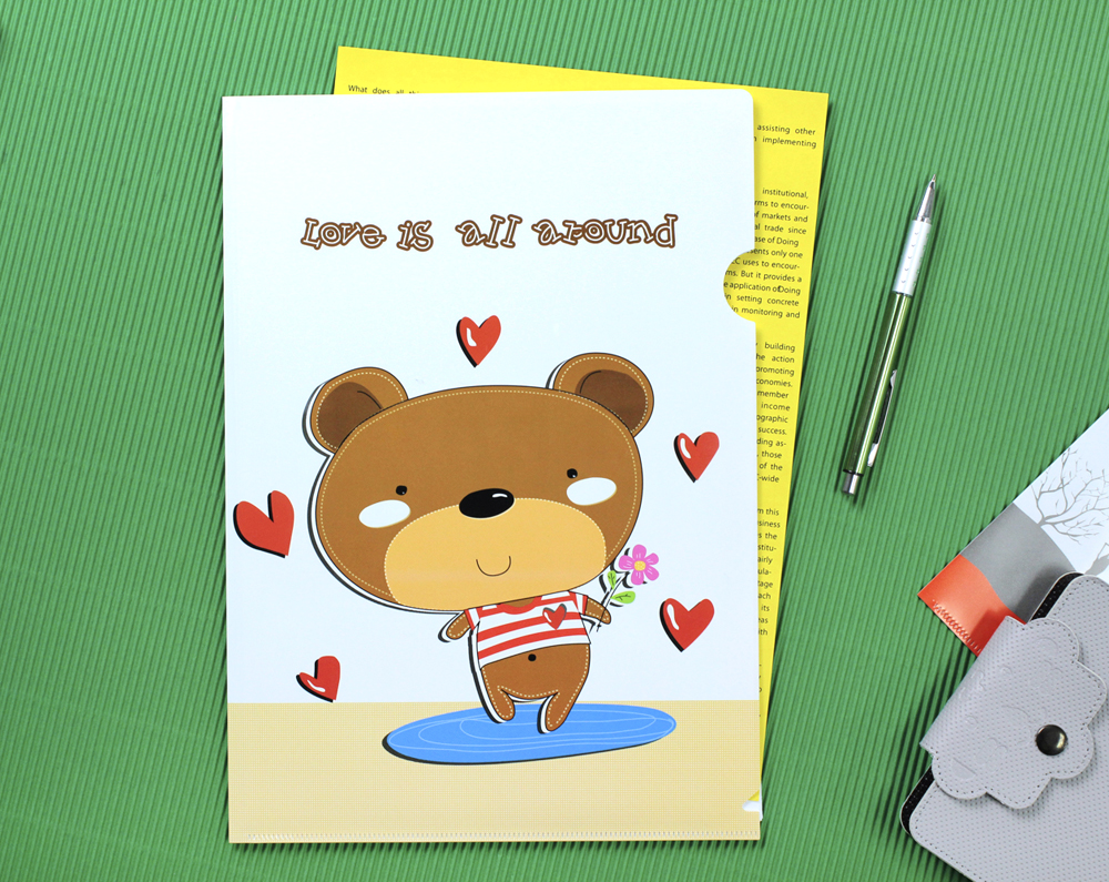 แฟ้มซอง A4 พิมพ์ลายฮาร์ททูฮาร์ท