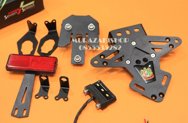 ท้ายสั้น SVENSPEED เลเซอร์ ไฟส่องป้าย LED 3ชิ้น มีสำหรับรุ่น Z125 Z250-300 NINJA250-300 Z800 CB650F / CBR650F NINJA 650 M-SLAZ R15 R3