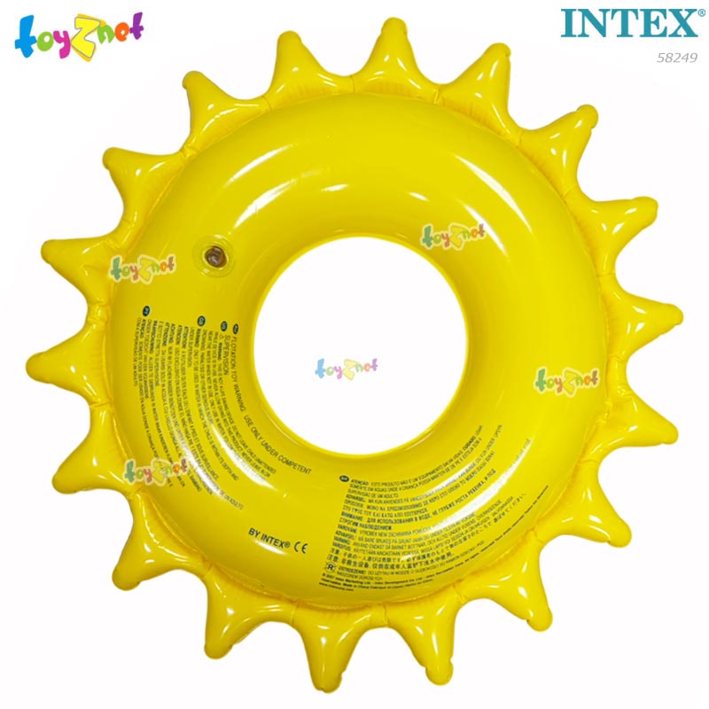 Intex ส่งฟรี ห่วงยางรูปพระอาทิตย์ยิ้มแย้ม 32 นิ้ว (81 ซม.) ซม. รุ่น 58249