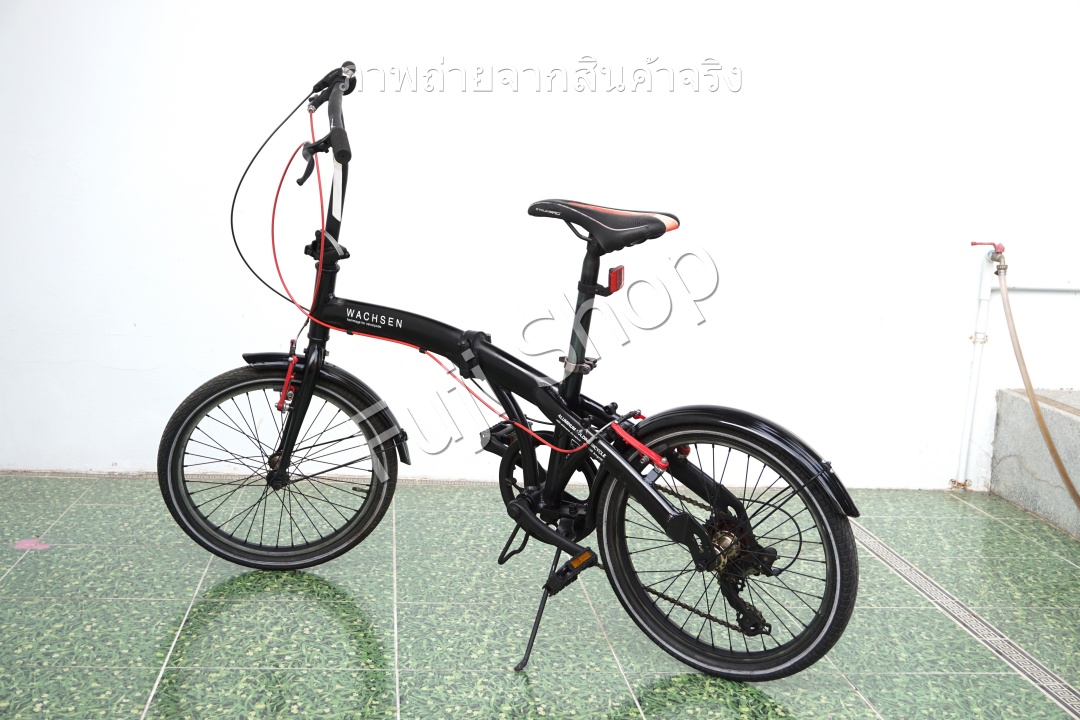 จักรยานพับได้ญี่ปุ่น - ล้อ 20 นิ้ว - มีเกียร์ - อลูมิเนียม - Wachsen - สีดำ [จักรยานมือสอง]