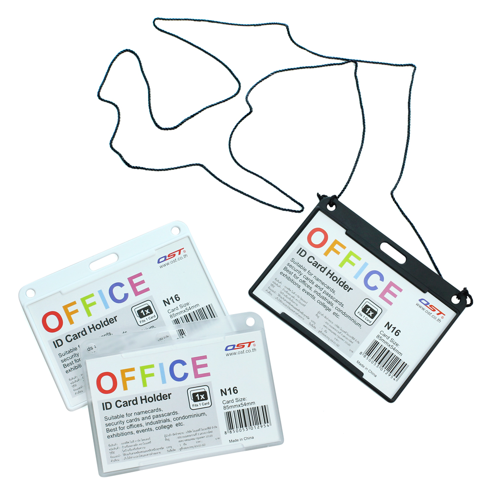ป้ายชื่อ ID Card Holder ใช้ร่วมกับสายคล้องคอ