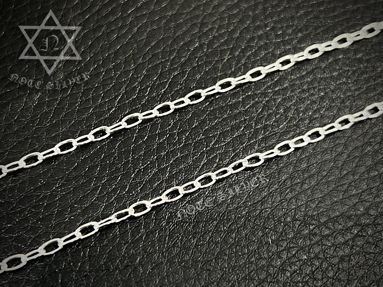 สร้อยคอเงินแท้ลายโซ่ห่างขนาดหน้ากว้าง2.5มิล ความยาว24นิ้วSterling Silver 925 NSNL3236