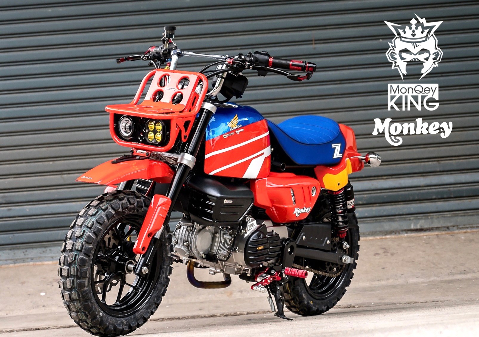 ไฟหน้า Motolord Front head light Kustom Monkey125 สีเหลือง ดำ แดง น้ำเงิน