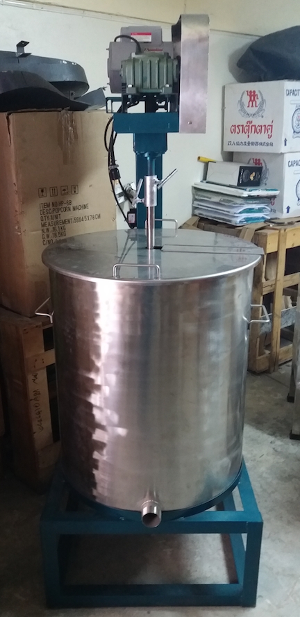 เครื่องผสมของเหลว น้ำจิ้ม แชมพู สารเคมี 200ลิตร ขนาดถัง 25นิ้ว*28นิ้ว เครื่องกวนเจลล้างมือแอลกอฮอลล์