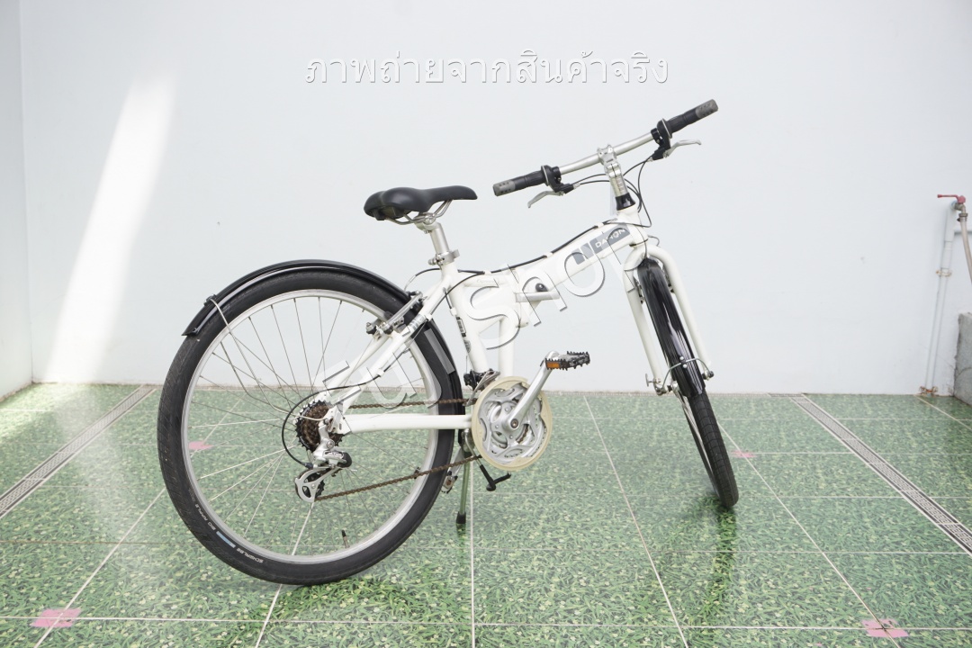 จักรยานพับได้ญี่ปุ่น - ล้อ 26 นิ้ว - มีเกียร์ - อลูมิเนียม - Dahon Espresso - สีขาว [จักรยานมือสอง]
