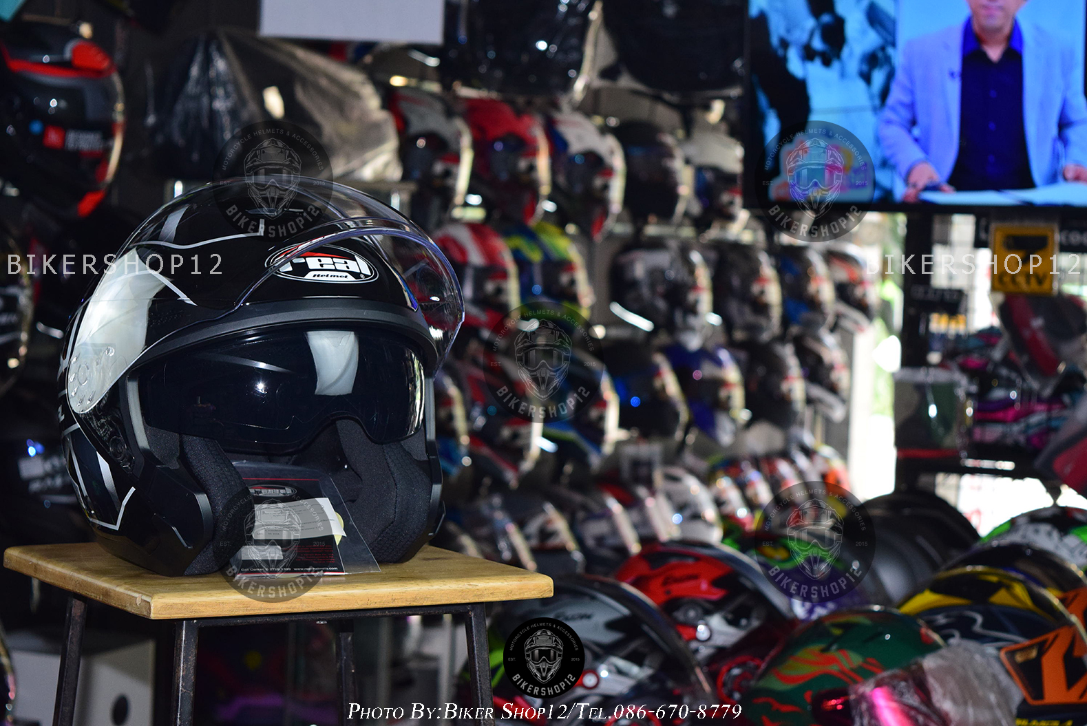 หมวกกันน็อค Real รุ่น HAVANA ASTON สี ดำเงา