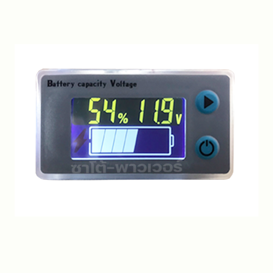 จอเเสดงโวลท์ DC เเละ % เเบตเตอรี่ หน้าจอเเสดง Vdc Battery Capacity Voltage จอวัดปริมาณแบตเตอรี่ จอวัดแรงดัน วัดกระแสไฟฟ้า