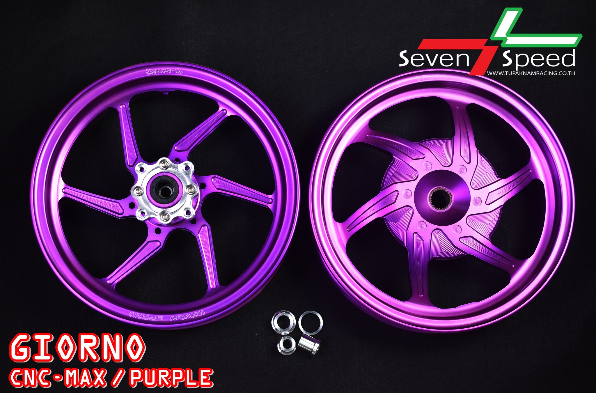 ล้อแม็ก Cnc Seven speed ตรงรุ่น Honda Giorno+