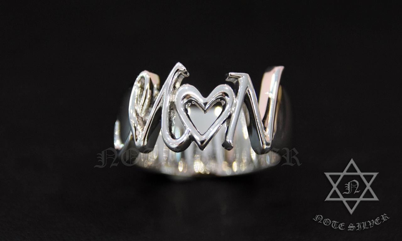แหวนอักษรคู่รัก ทองคำขาวแท้ 9K White Gold NSWG1979