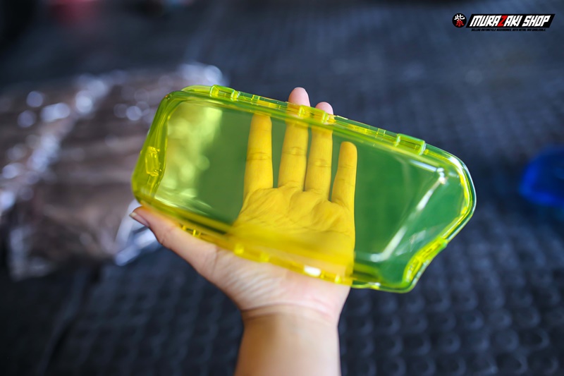 กรอบไฟท้ายGiorno สีใส-สโม๊ค-เหลือง-น้ำเงิน ราคา650